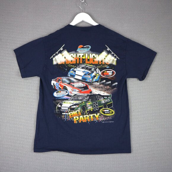 Chase Authentics Bright Lights Big Party Nascar Car Tee Mens Medium - Picture 1 of 5
